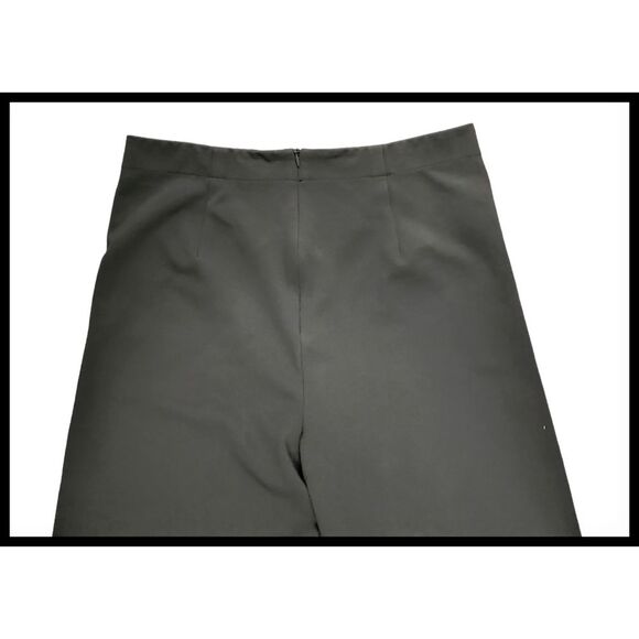 Lafayette 148 New York High Waist Wide Leg Ponte Knit Pants Olive Green Medium - Picture 5 of 9